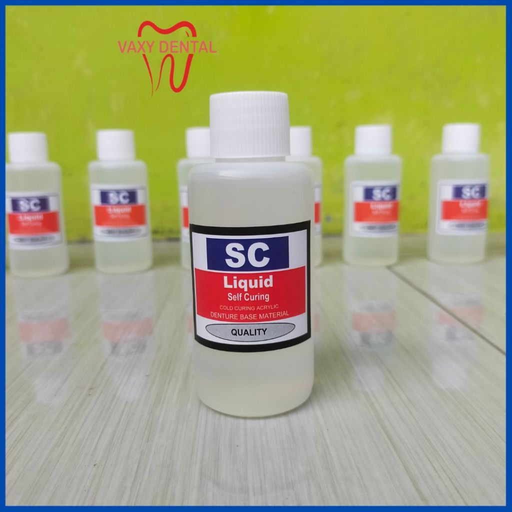 SC Liquid 100 ml Minyak Self Curing Cairan Bahan Pembuatan Rahang Gigi Palsu Yang Otomatis Tanpa Reb