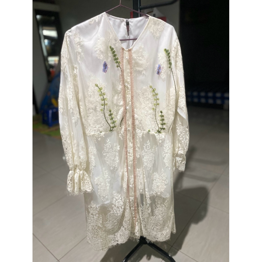 Tunik Brokat Lace Tunik Preloved Beachylooks