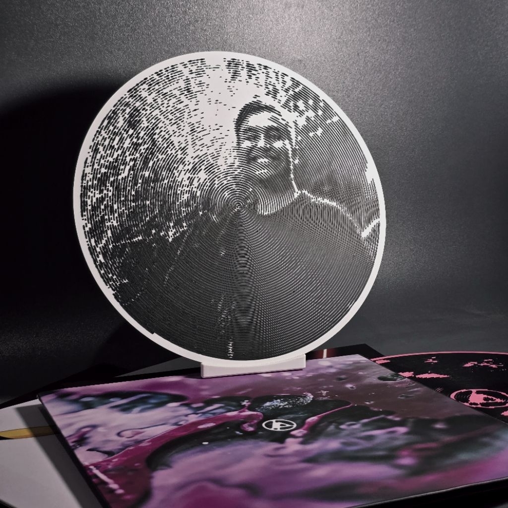 3D Art Vinyl Custom | Pajangan Vinyl Record Unik Bisa Scan Spotify / YouTube | Pajangan 3D vinyl rec