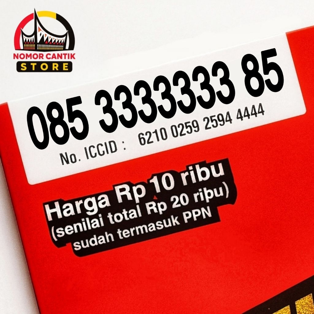 Kartu perdana Nomor Cantik Telkomsel kartu as 4 Varian Angka 0853 Sapta 3 3333333