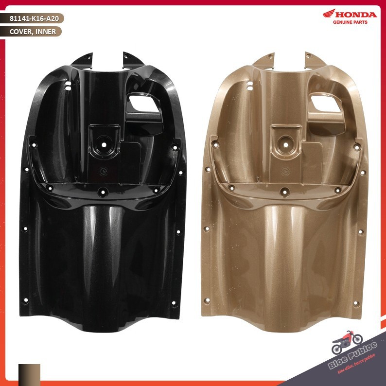 Cover Dalam Honda Scoopy FI - 81141K16A20FMB - 81141K16A20TBT - COVER, INNER BLACK/TIRAMISU BEIGE ME