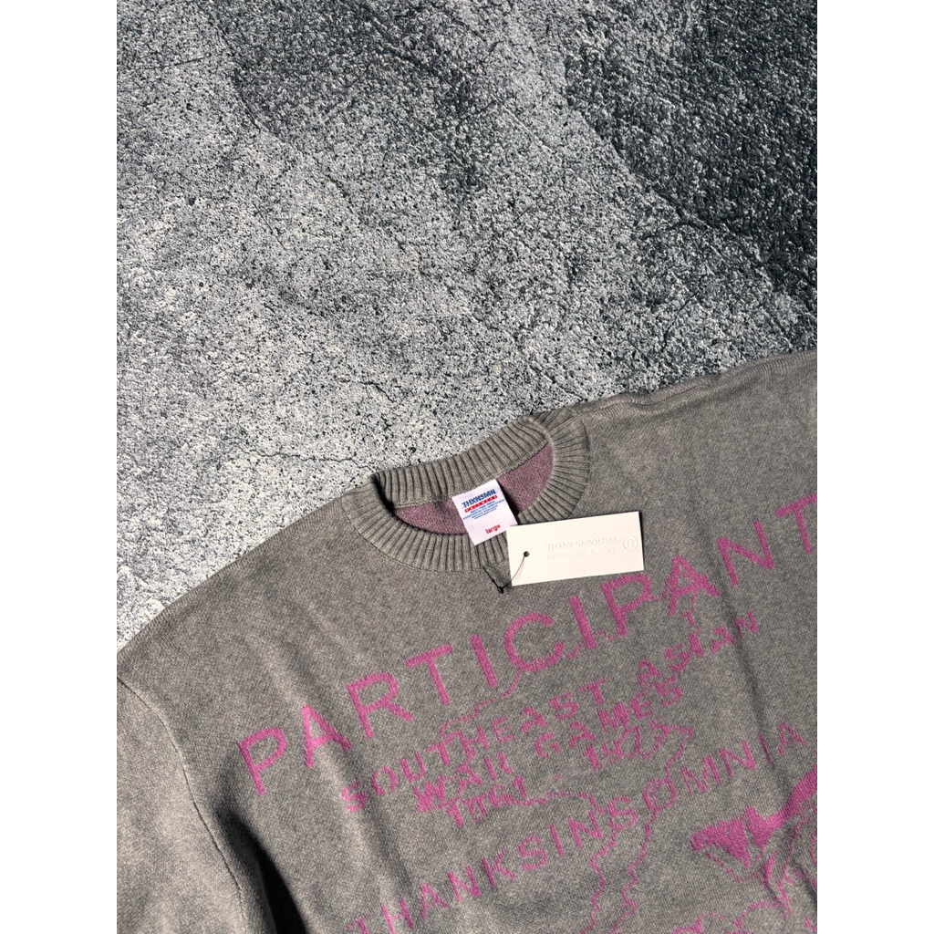 Sweater Thanksinsomnia Veldora Grey Unisex