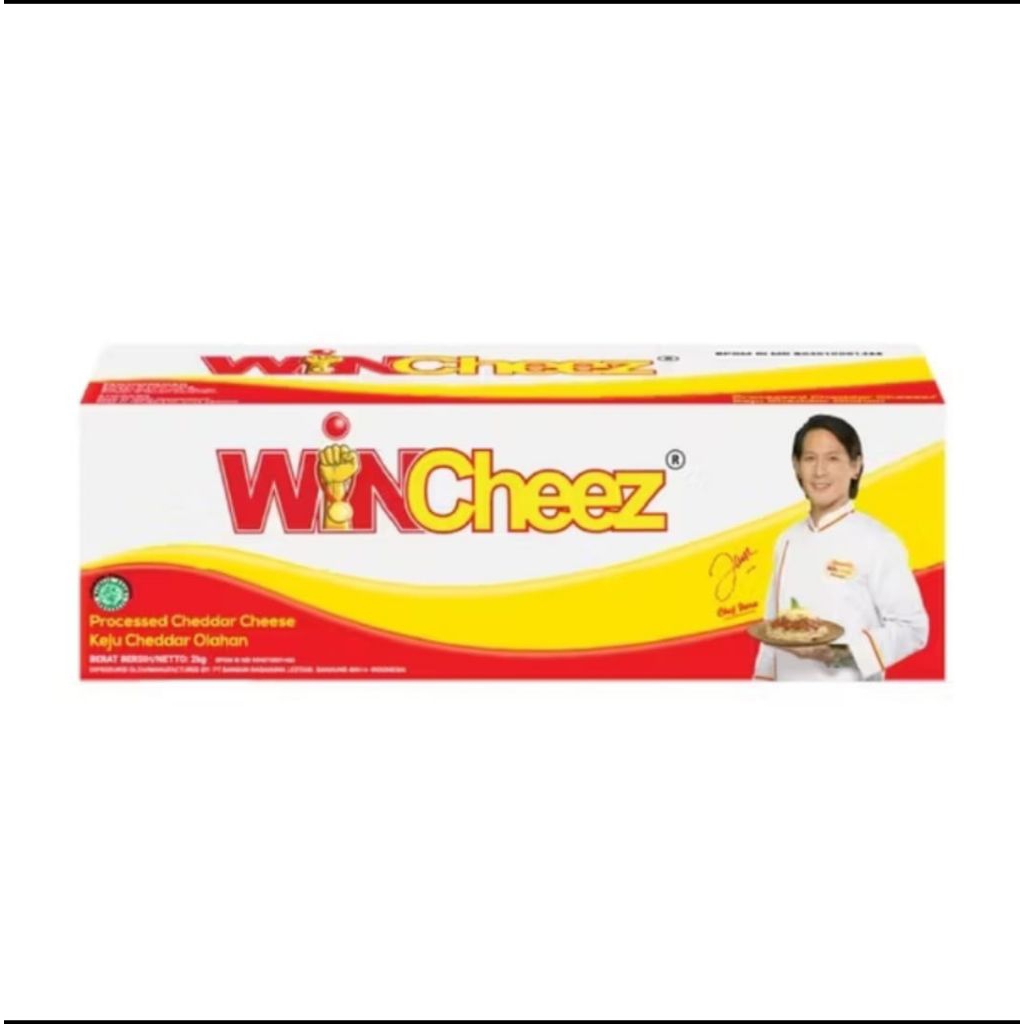 [ 2 Kg ] Keju WinCheez Chedar 2 Kg - Keju Kiloan - Keju Batangan - Keju Murah - Keju Enak - Chococip