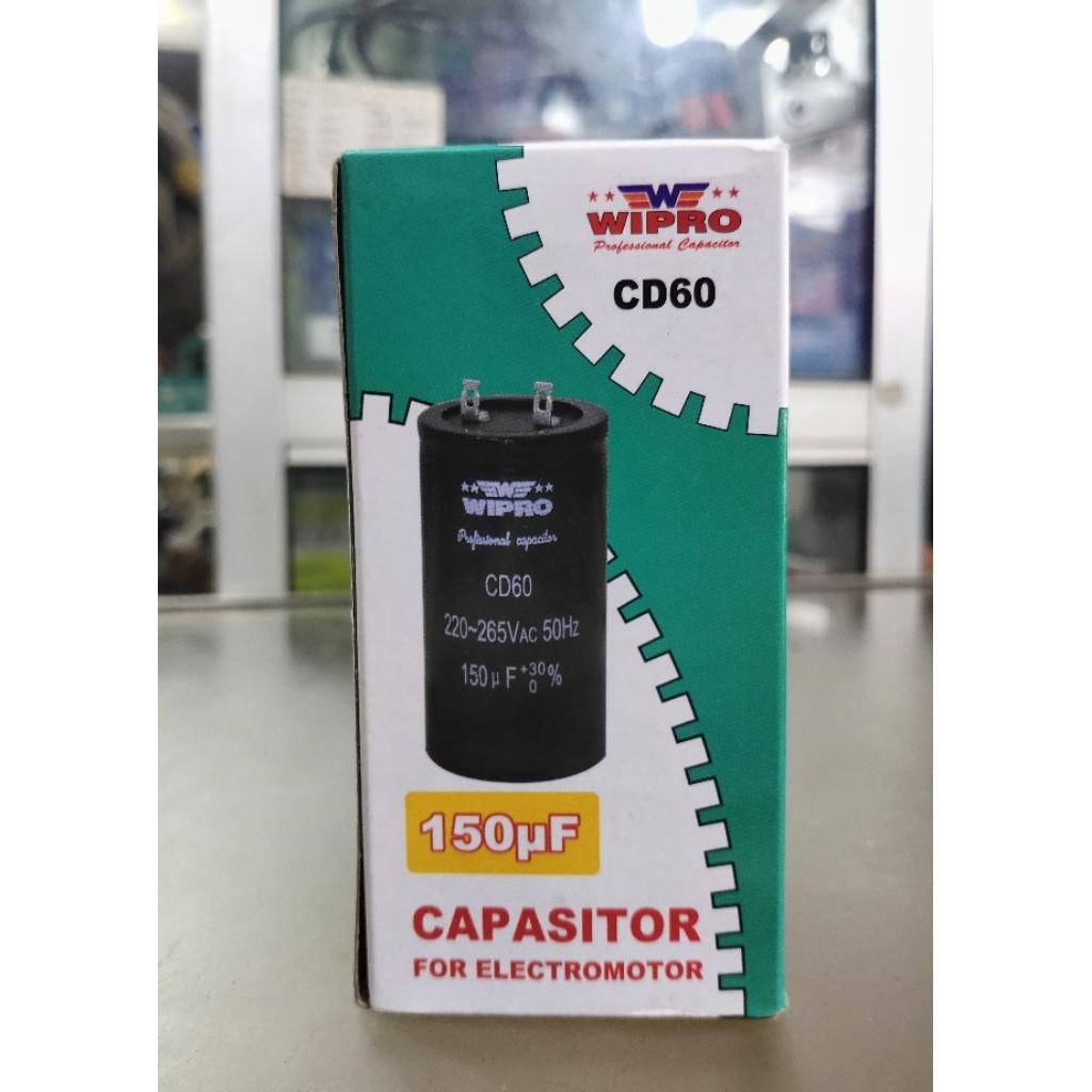 CAPASITOR 150uF WIPRO/KAPASITOR DINAMO STARTING CD60