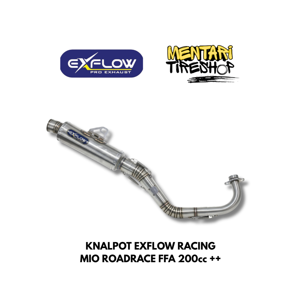 KNALPOT EXFLOW MIO FFA 200CC - 250CC ORIGINAL KNALPOT ROAD RACE MIO FFA 200C - 250CC ORIGINAL EXFLOW