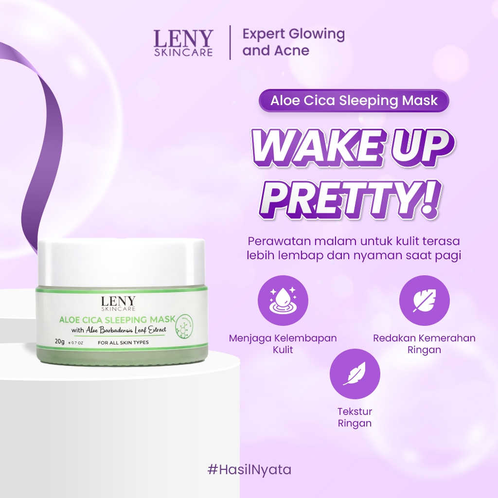 LENY SKINCARE Aloe Cica Sleeping Mask 20gr Repair Skin Barrier