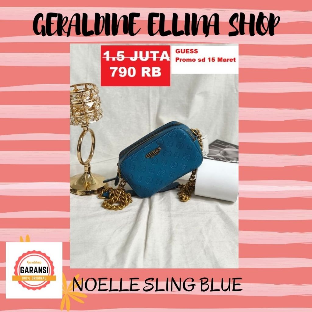 Tas Wanita sling bag Guess ori 100% seri NOELLE CAMERA SALE murah