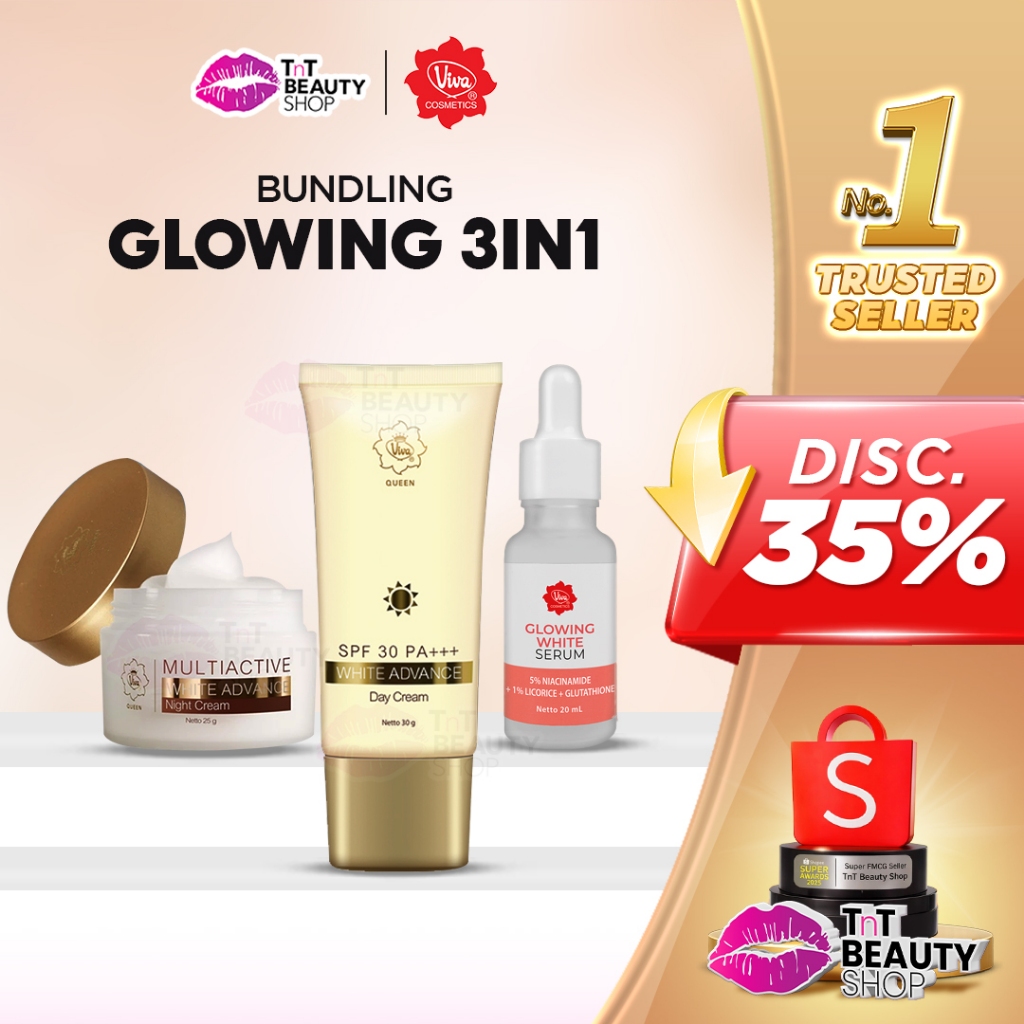 [BUNDLING] Viva Glowing White Serum - Multiactive White Advance Night Cream - White Advance Day Crea