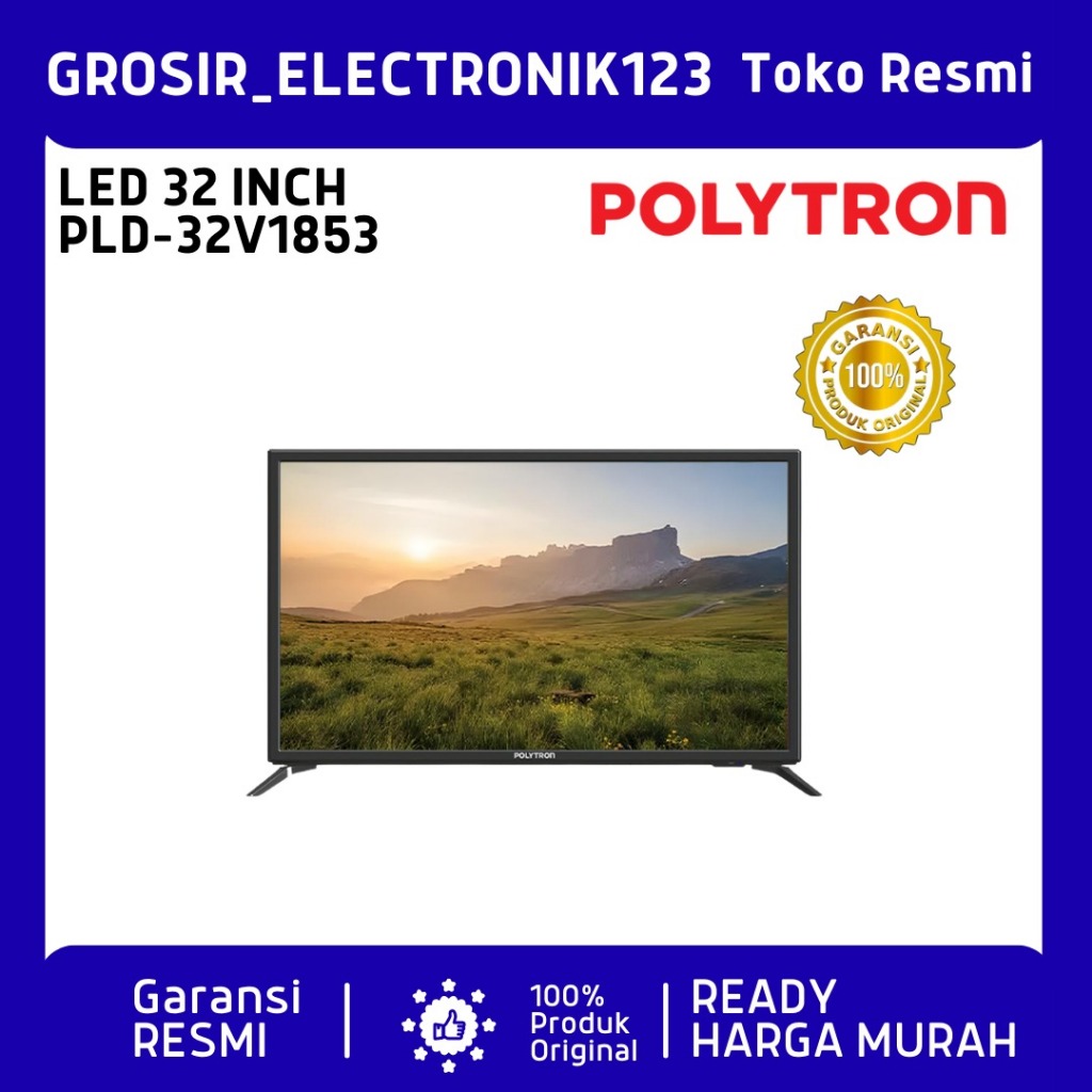 LED TV POLYTRON 32" 32V1853 / 32V1853 32 INCH USB HD HDMI DIGITAL TV