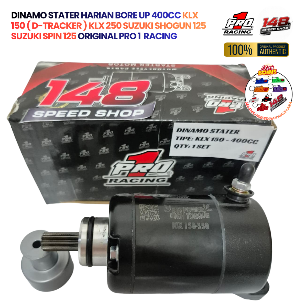 DINAMO STATER HARIAN BORE UP 400CC KLX 150 ( D-TRACKER ) KLX 250 SUZUKI SHOGUN 125 SUZUKI SPIN 125 O