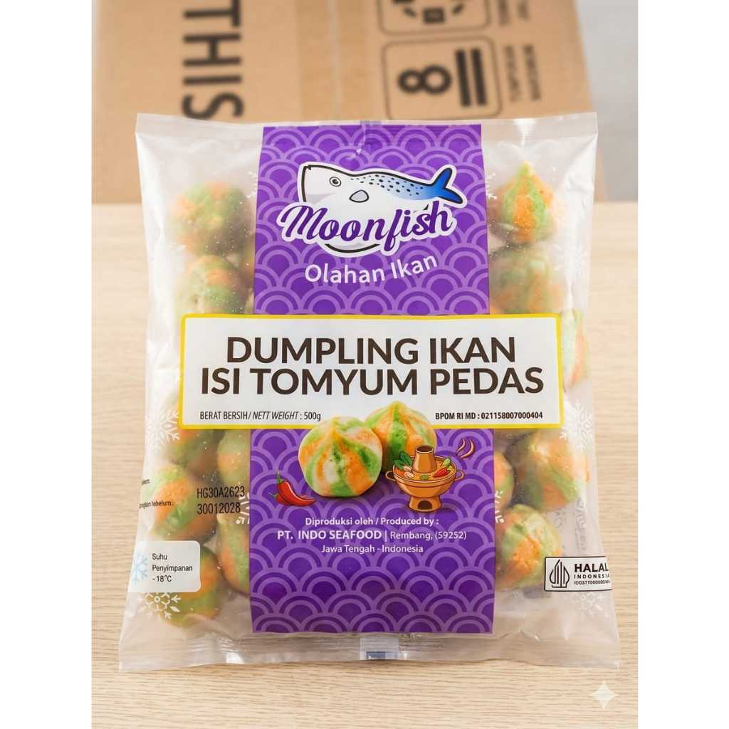 Moonfish Dumpling Ikan Isi Tomyam Pedas 500 GR