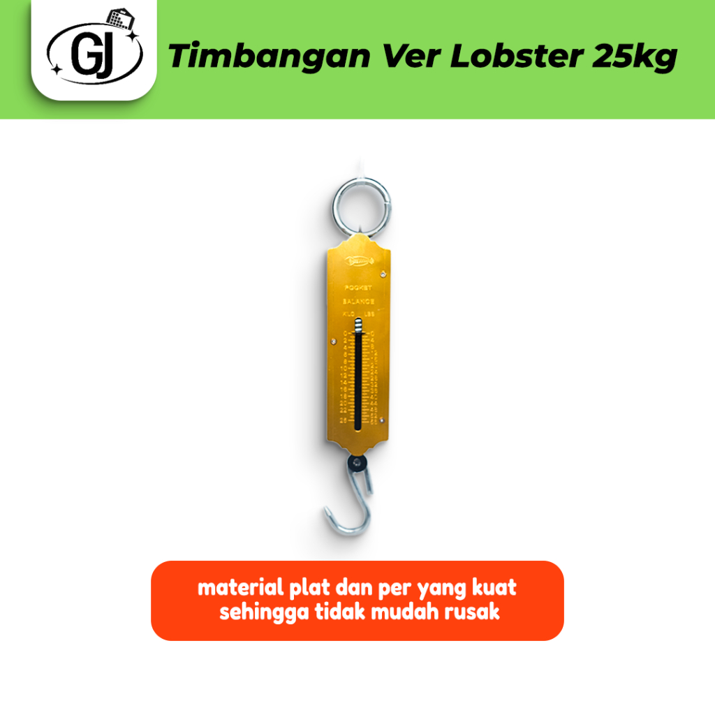 Lobster Timbangan Gantung Jarum 25 Kg Timbangan Gantung