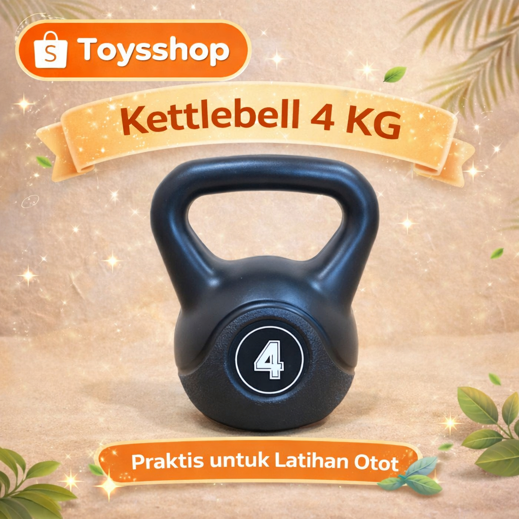 POTENCE KettleBell 4 KG Barbell 4 KG/ Dumbell 4kg / Barbel 4kg / Dumbell 4kg Weight Lifting Barbel D