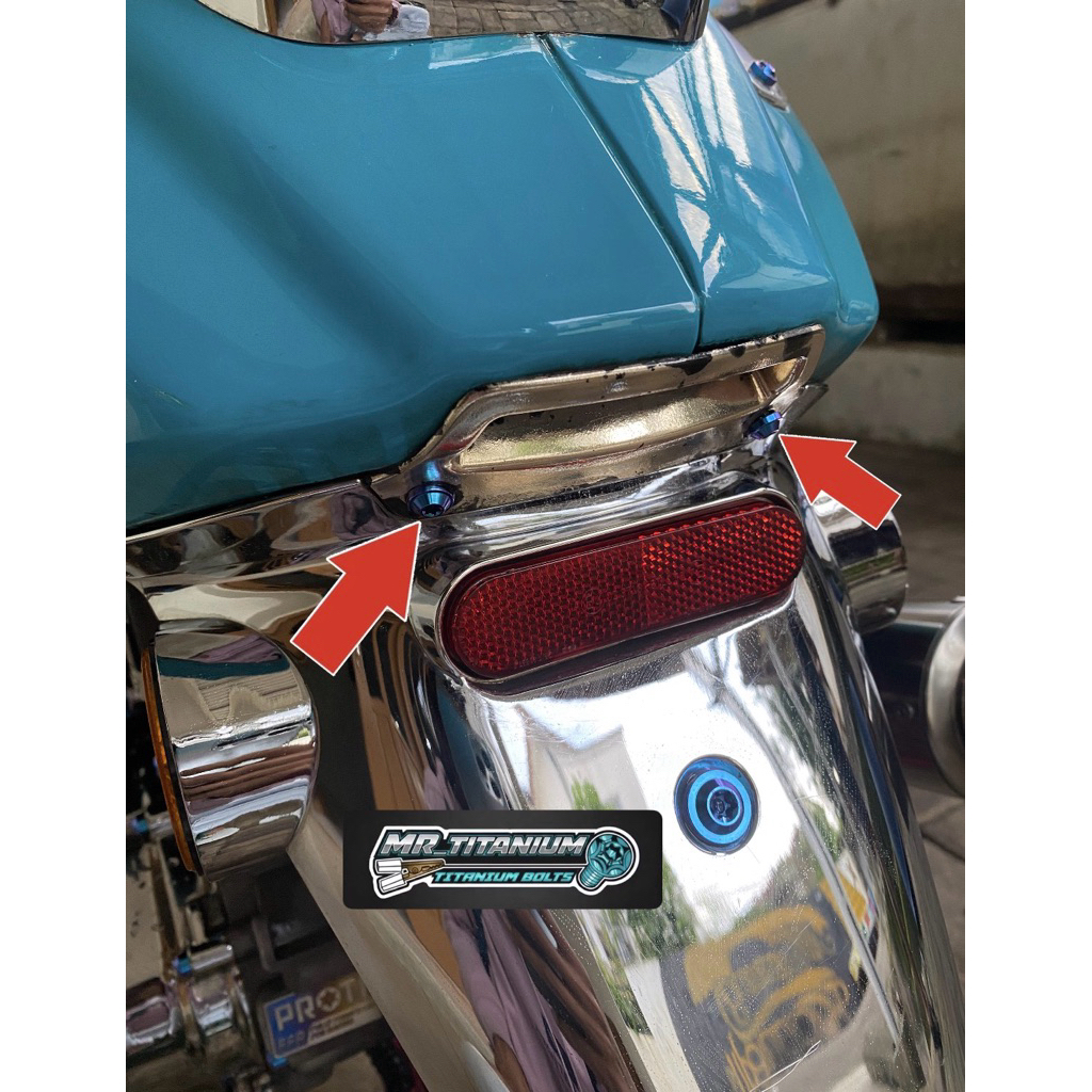 baut lampu plat nomer vespa matic titanium 2pcs