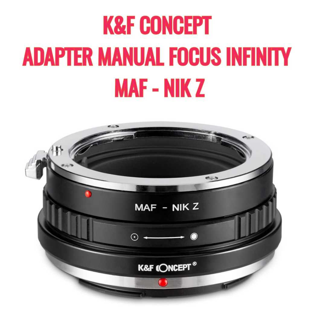 K&F Concept KNF Lens Adapter | MAF - NIKZ | Lensa Minolta MA AF Mount Lens to Body Camera Nikon Z mo