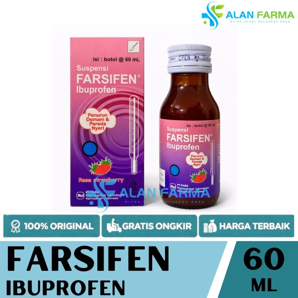 Farsifen Suspensi 60 mL | Sirup Ibuprofen