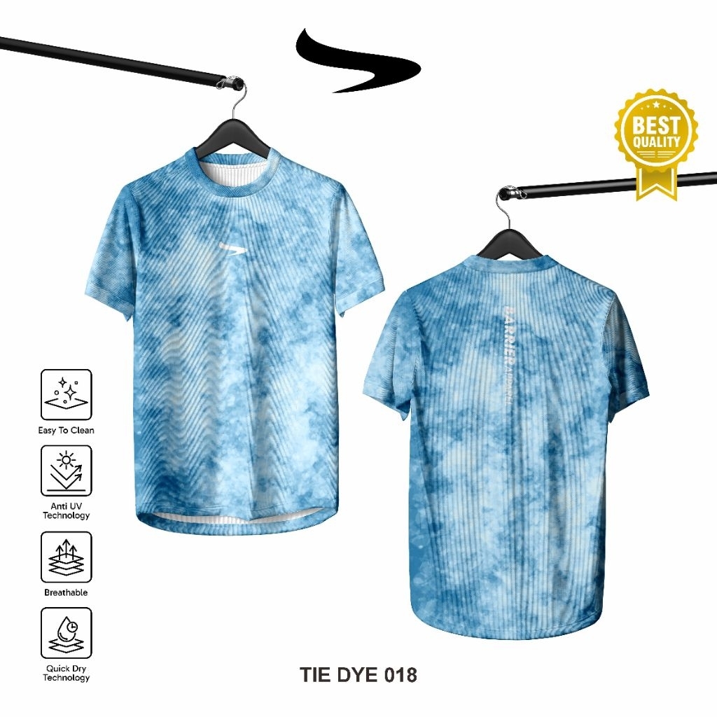 KAOS JERSEY TIE DYE - JERSEY RUNNING PRIA & WANITA - JERSEY RUNNING TIE DYE
