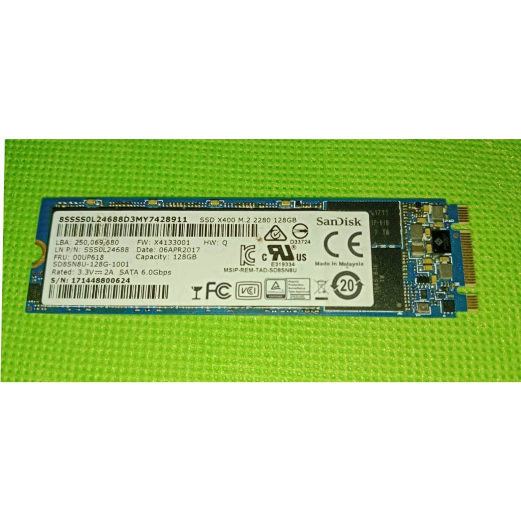 SSD M.2 SATA 128GB 2280 SanDisk Seken