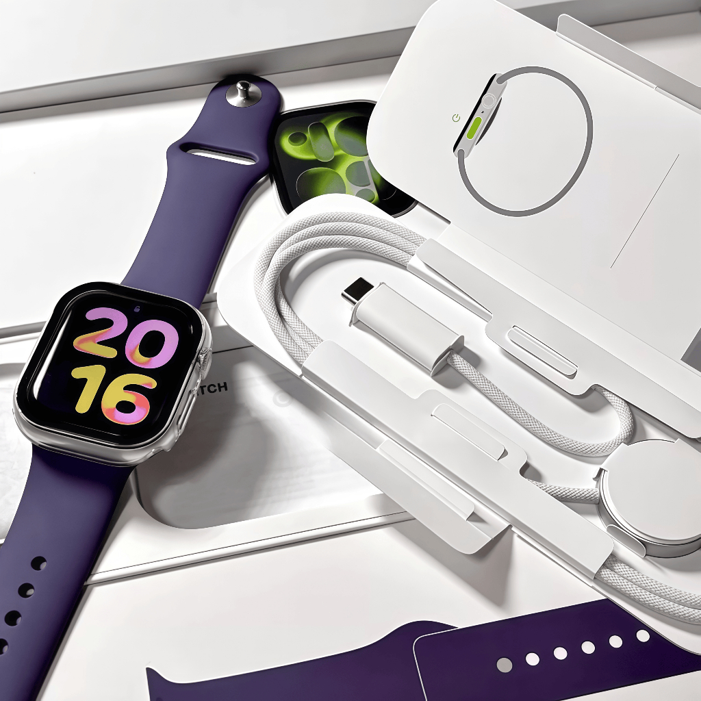 (NEW COD) Apple Watch Series 11 42mm 46mm AMOLED Display Custom Dials Bluetooth call Smartwatch Pria