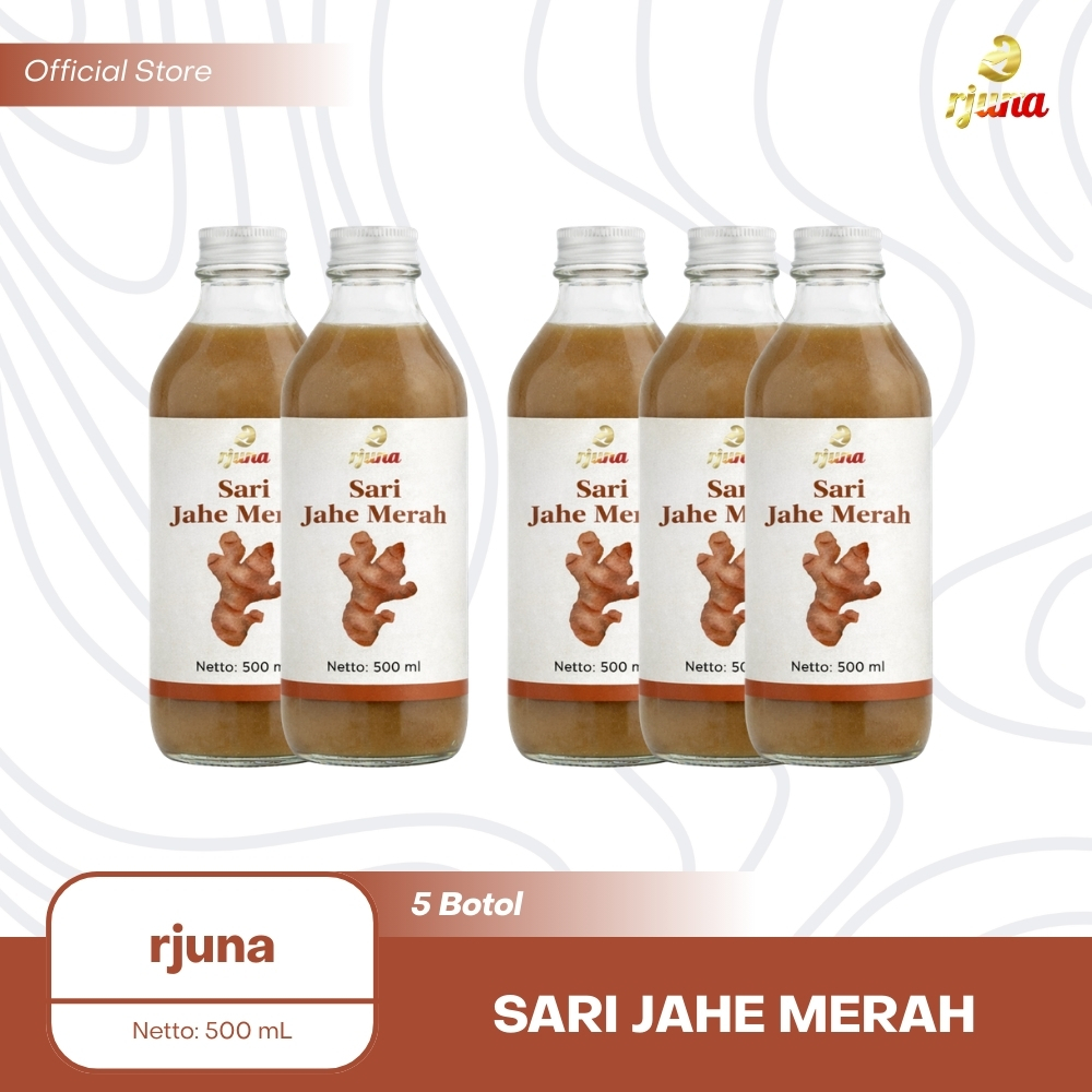 Rjuna Sari Jahe Merah 500 ml (5 Botol)