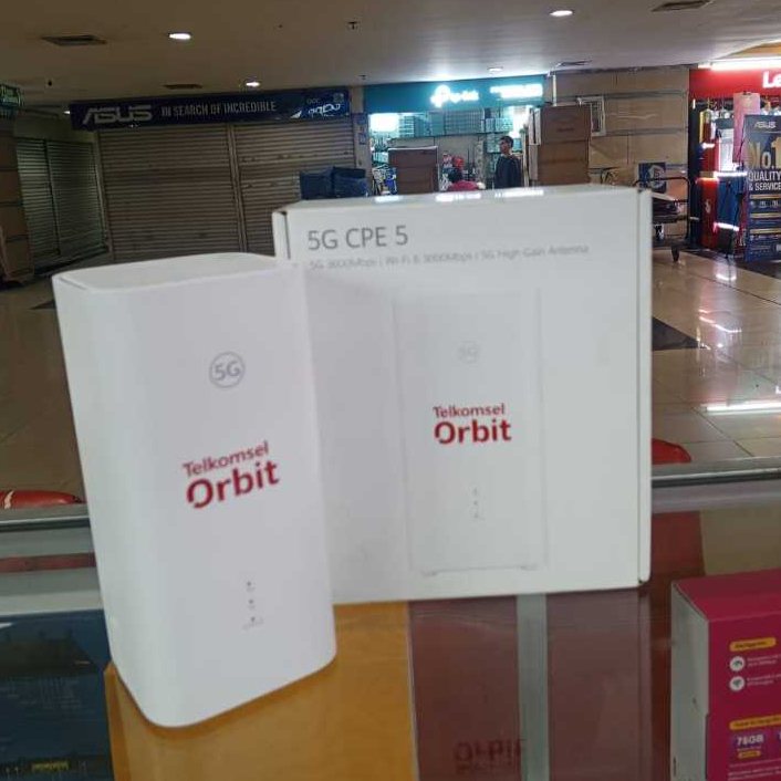 [Bisa All Operator] Telkomsel Orbit 5G Huawei H153-381 Modem WiFi 5G High Speed Free Kuota 200GB 30h