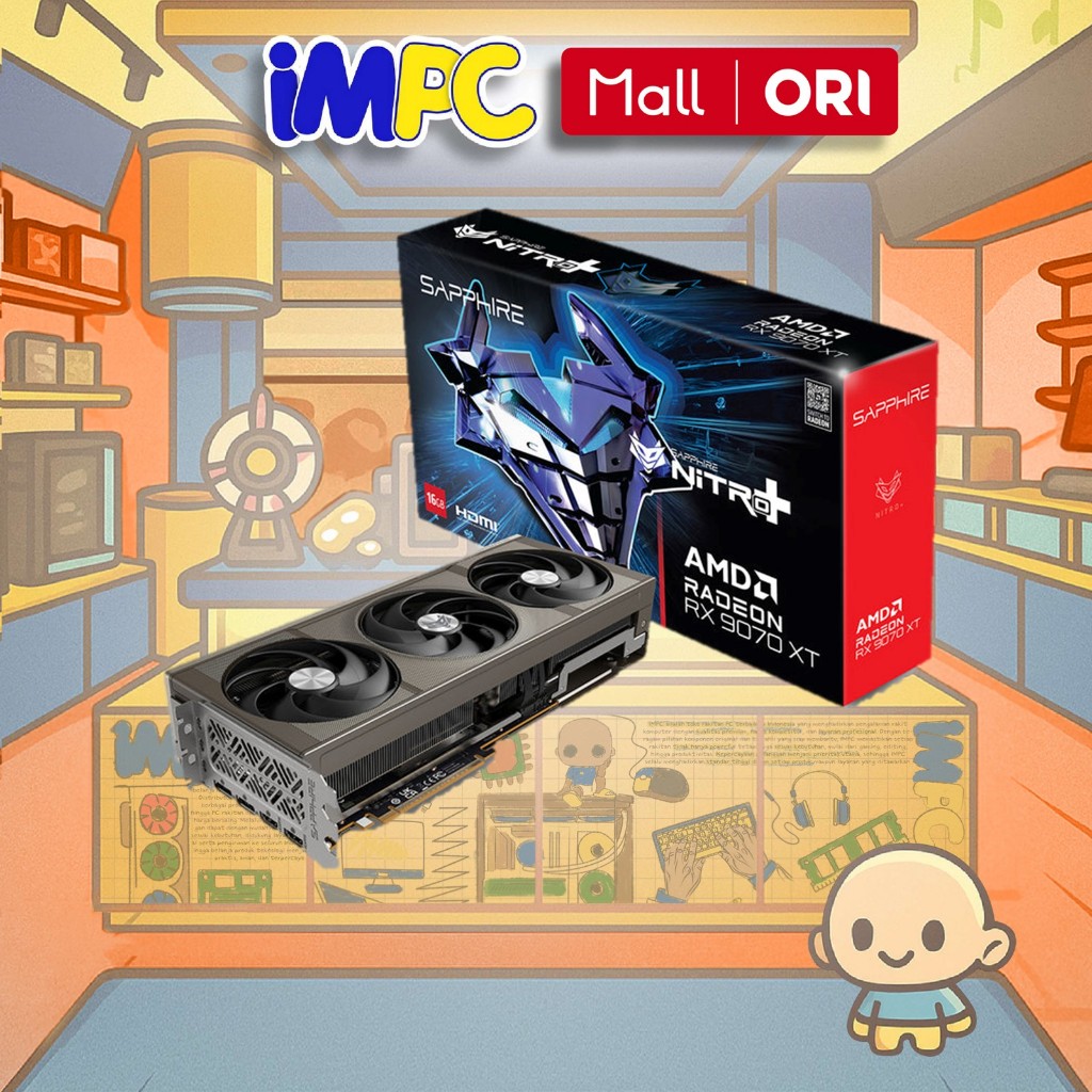 SAPPHIRE NITRO+ AMD RADEON RX 9070 XT GAMING OC 16GB