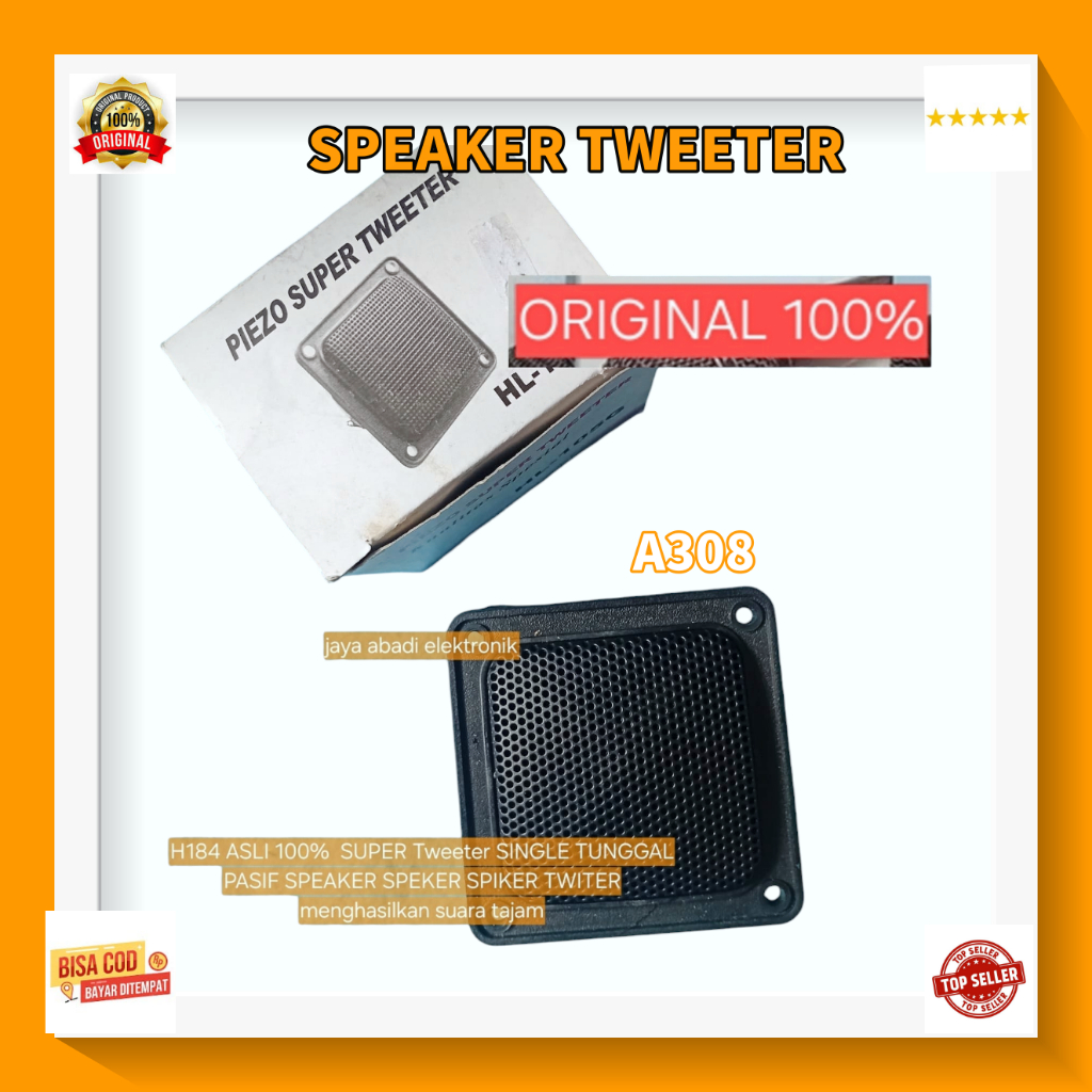 A308 ASLI  SPIKER TWITER TUNGGAL PASIF 100% SUPER Tweeter SINGLE SPEAKER SPEKERmenghasilkan suara ta