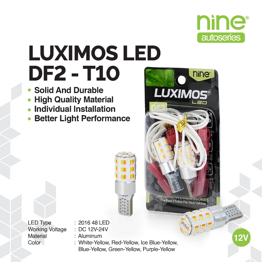LUXIMOS Lampu Sein 2 Mode 48 Mata LED T10 Senja Motor BEAT VARIO XMAX NMAX MIO PCX DF2 - NINE MEDAN