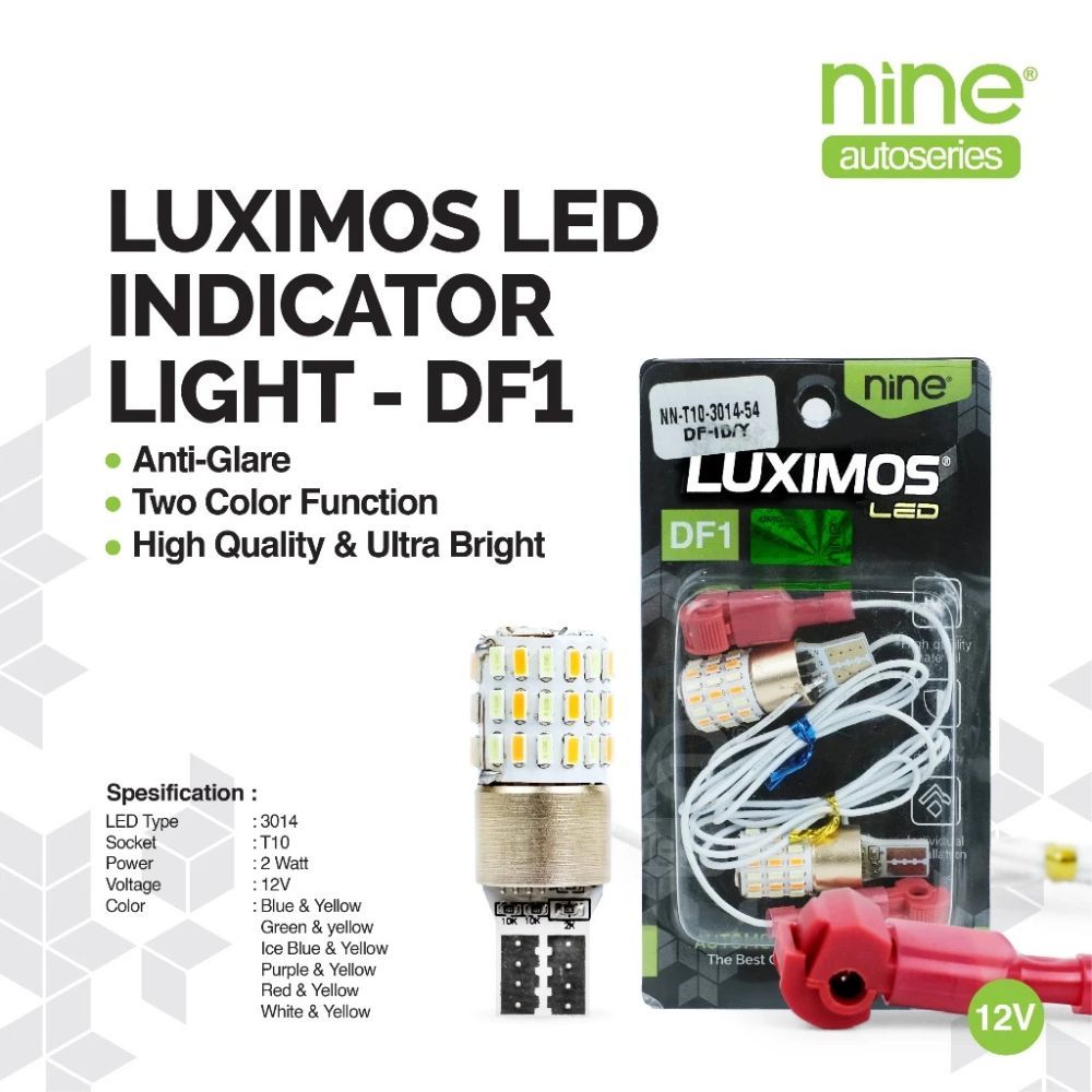 LUXIMOS Lampu Sein Senja Motor 2 Mode LED T10 54 Titik VARIO SCOOPY NMAX AEROX PCX DF1 - NINE MEDAN