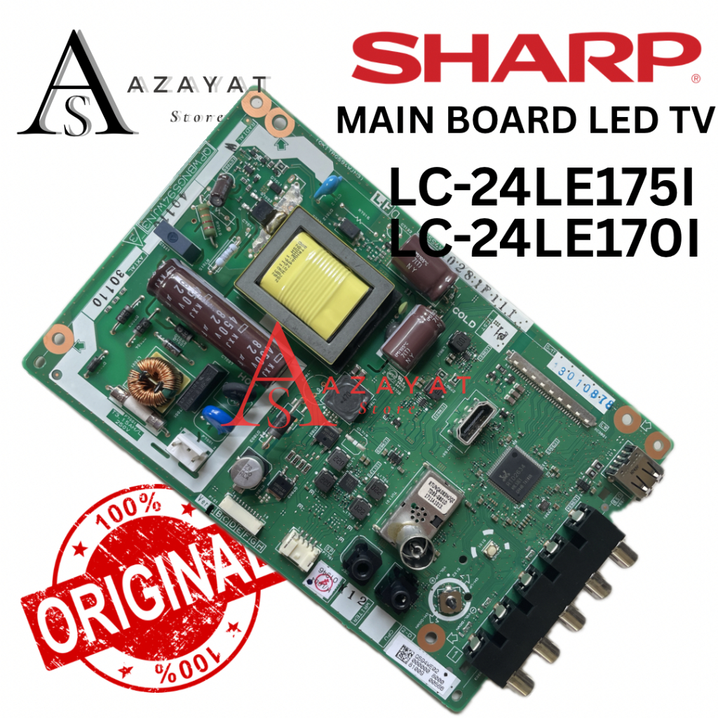 Original PCB Main Board Power Supply LED TV SHARP LC-24LE175i 24LE170i 24LE175 24LE175