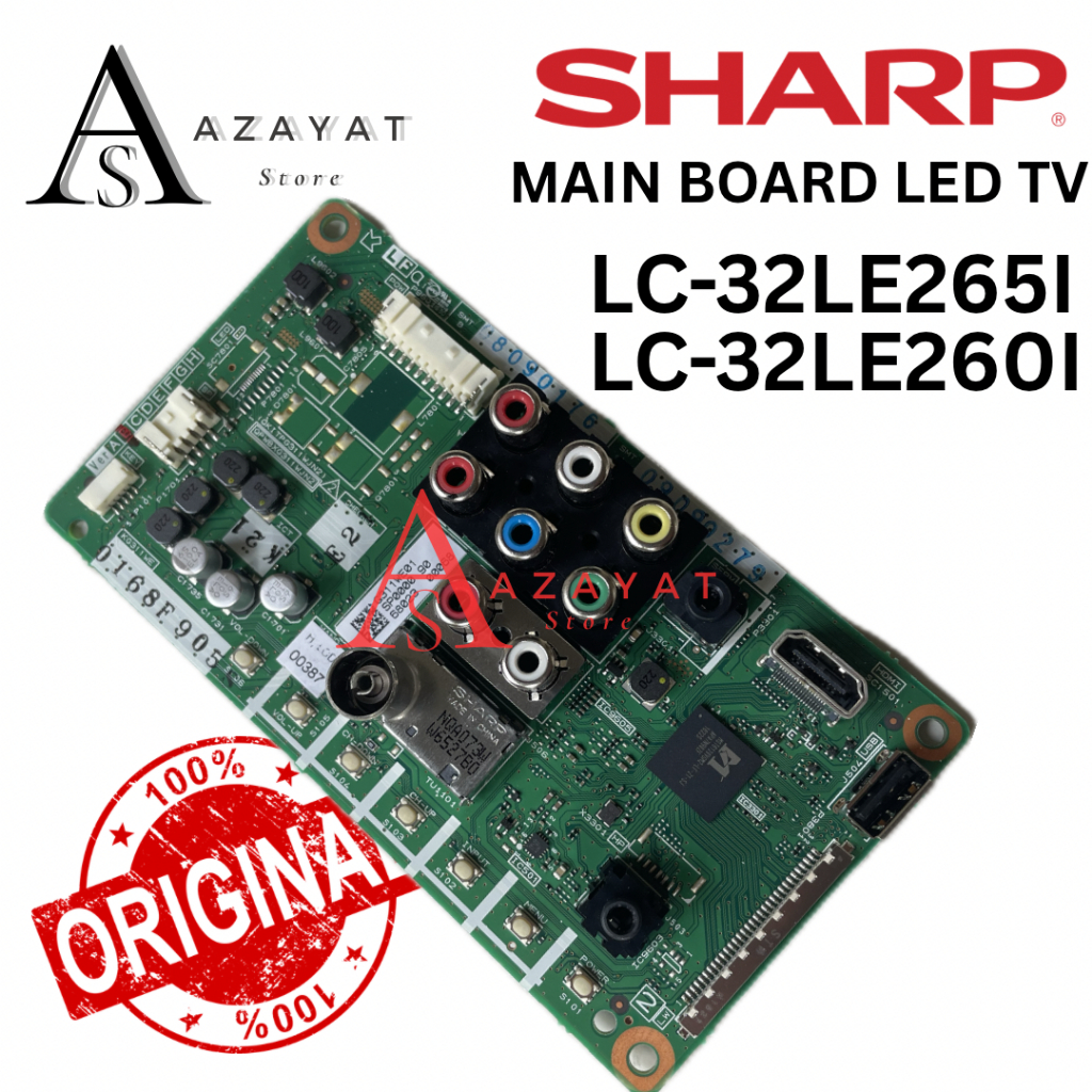 Original Main Board LED TV SHARP LC-32LE265i LC-32LE265 LC-32LE260i LC-32LE260  PCB MB / Program