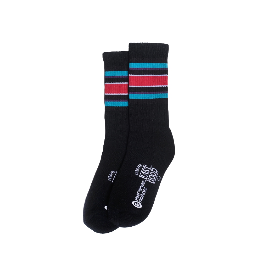 Easthood Strangers Kaos Kaki Klasik Hitam