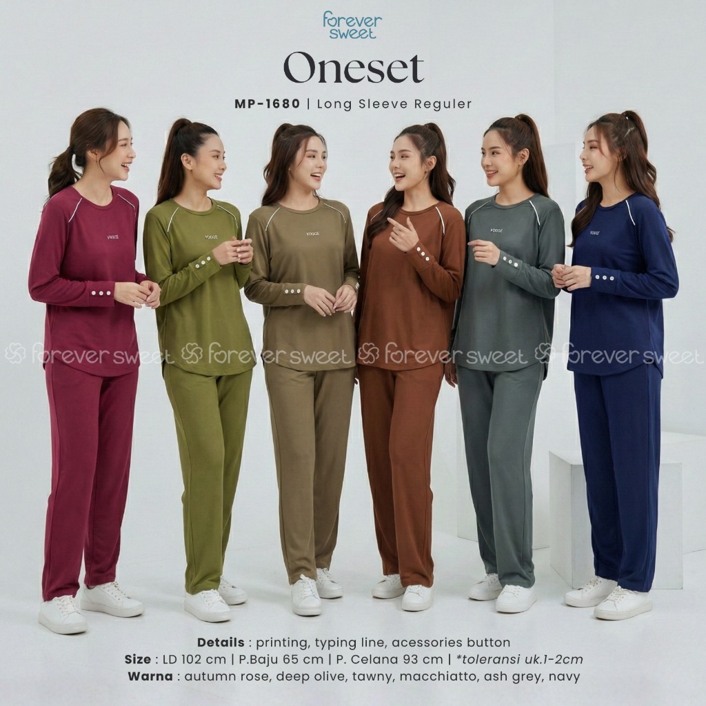 Babydoll PP Merk Forever Ukuran Mamasize, Baju Panjang Celana Panjang