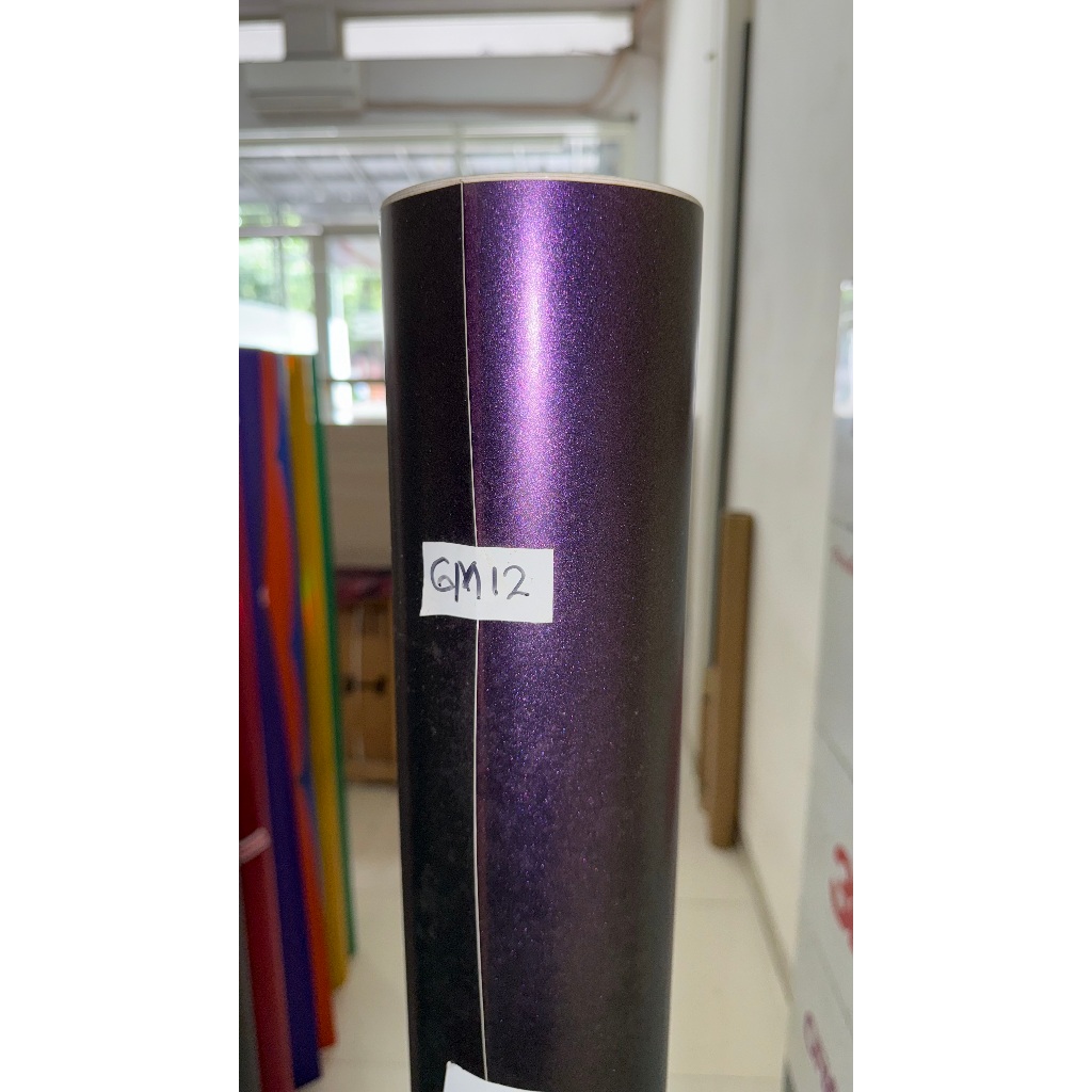 PROMO CUCI GUDANG 50% - MAXDECAL 9500 - GM12 Gradient Matt Purple Gold Bunglon [METERAN] - GRATIS SE