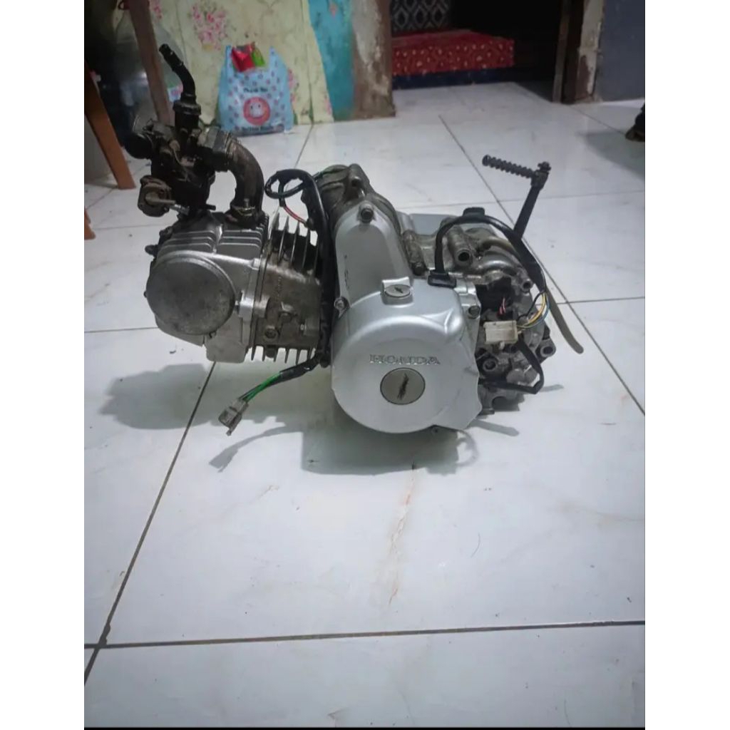 Mesin 1 bendel siap pasang motor Honda Supra fit jumbo Revo ramping legenda 2 original copotan