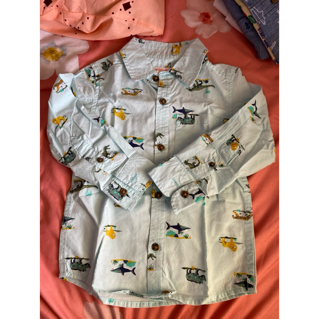 kemeja anak cowok laki laki preloved cat & jack cat&jack c&j