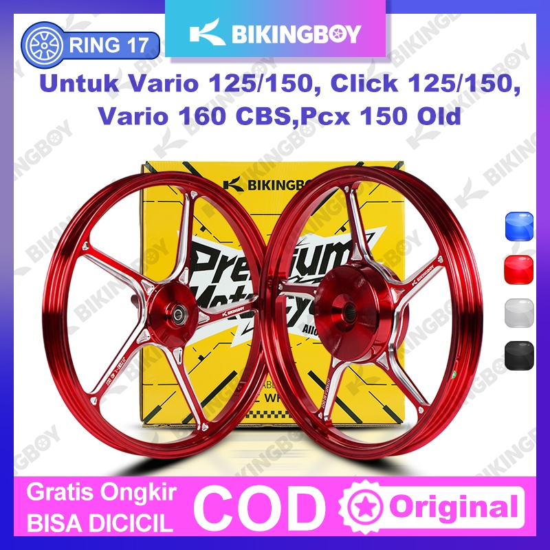 VELG BIKINGBOY Racing CNC VELG RING 17 Untuk Click Vario 125/150, Pcx 150 Old/Vario 160 CBS PNP VELG