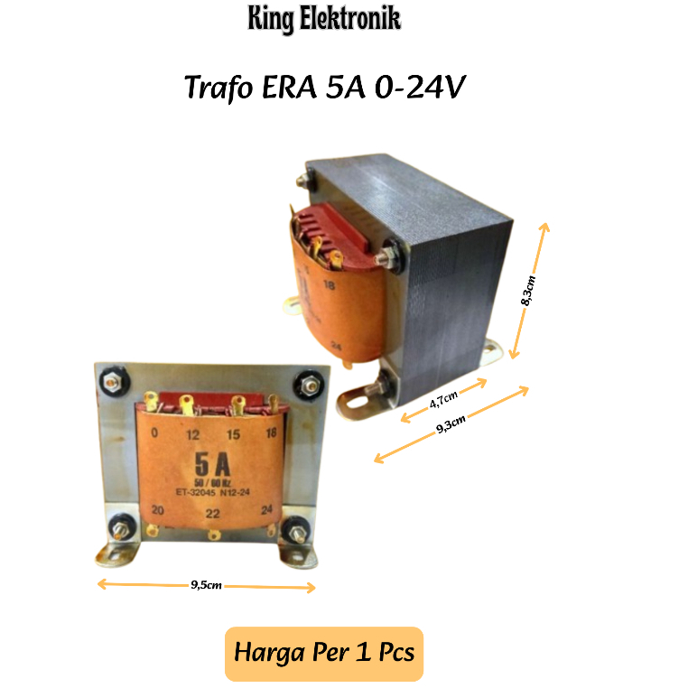 Trafo ERA 5A NON CT 0-24V Murni