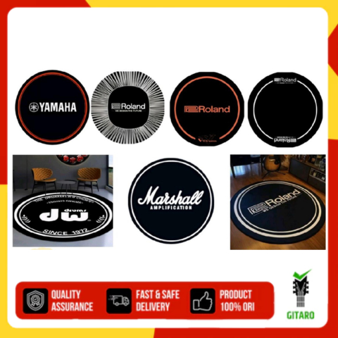 Drum Rug Karpet Drum Karpet Keyboard Ukuran 1.6 Tebal 4mm Without TPR ( Tanpa Karet Karpet )