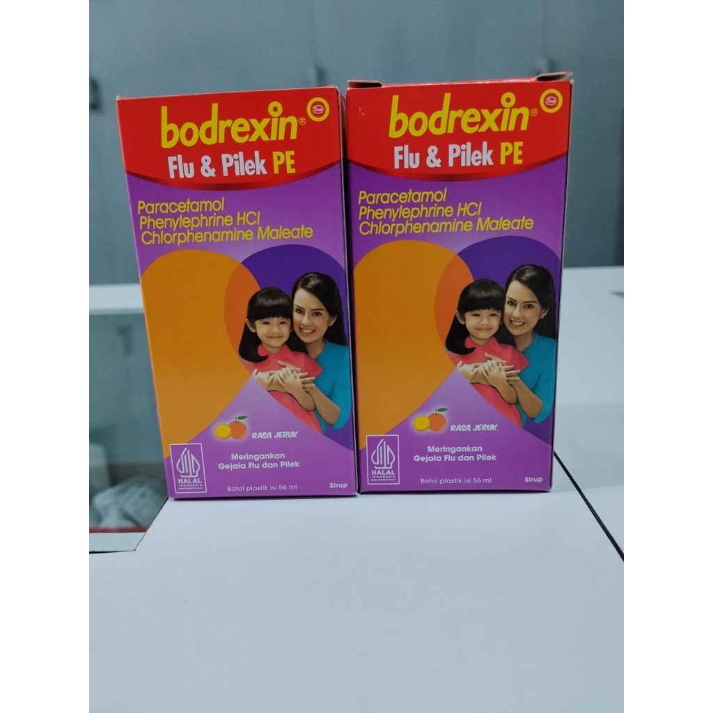 BODREXIN FLU & PILEK PE SIRUP RASA JERUK 56ML