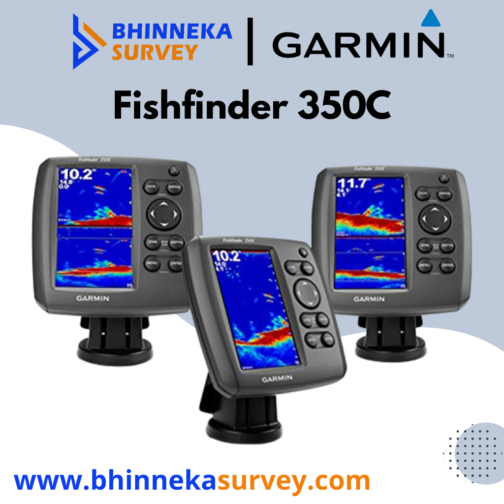 GPS Garmin Fish Finder 350C Alat Pendeteksi Ikan Sonar Transduser Garansi 1 Bulan