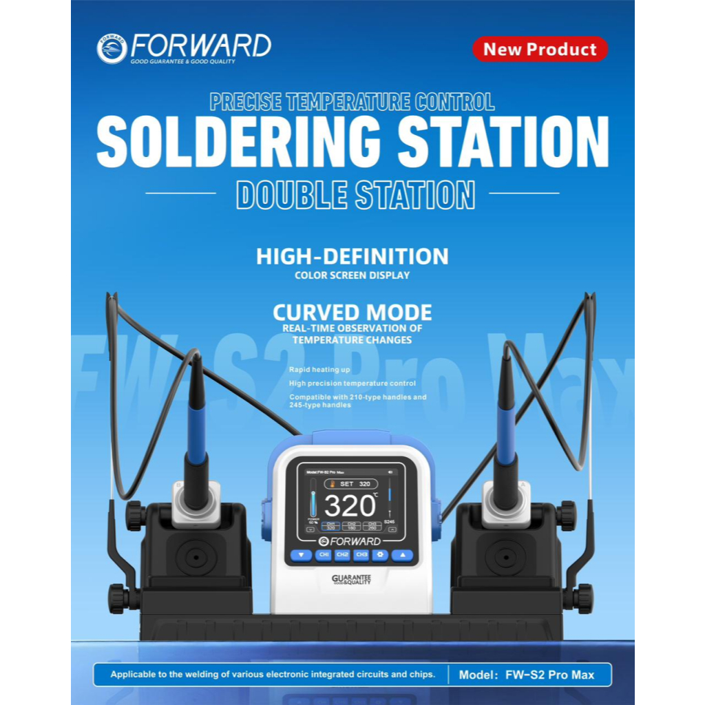 Solder Station FORWARD FW-S2 PRO MAX 2 IN 1 Mata C210