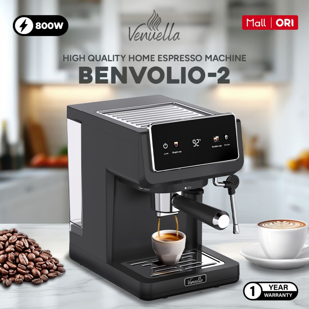 Mesin Kopi Espresso Rumahan Low Watt Benvolio 2 - Venuella Home Specialist Espresso Machine