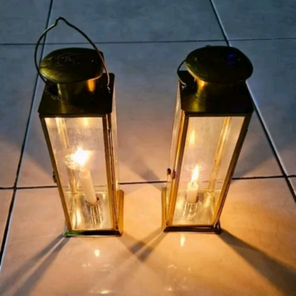 Lentera Lilin Kaca Tempat Lilin Kaca Gantung / TEMPAT LILIN KACA / LENTERA/ DAMAR PERLENGKAPAN RUMAH