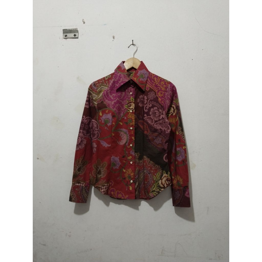 kemeja etro multi colour preloved
