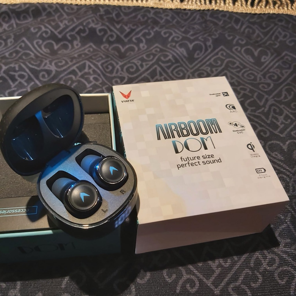 TWS Vyatta Airboom Dom Preloved Mulus Qualcom APTX