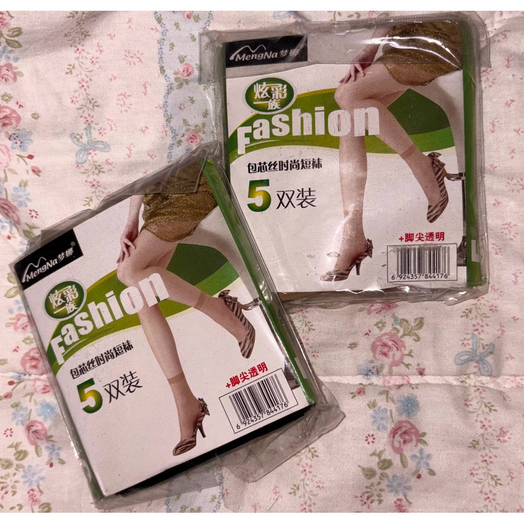 Kaus Kaki Stoking Pendek Transparan MengNa isi 5 Pasang Ankle Socks