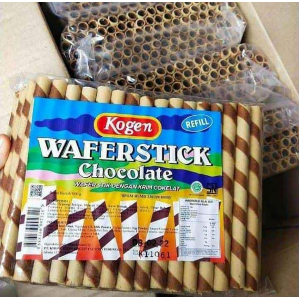 Refill Wafer Stick Coklat Kogen 500 gr