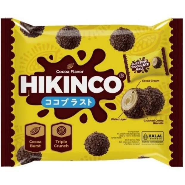 Hikinco Chocolate Hikinco Cacao Wafer Cemilan Coklat Cemilan Lebaran Suguhan Lebaran Oleh-oleh Batam