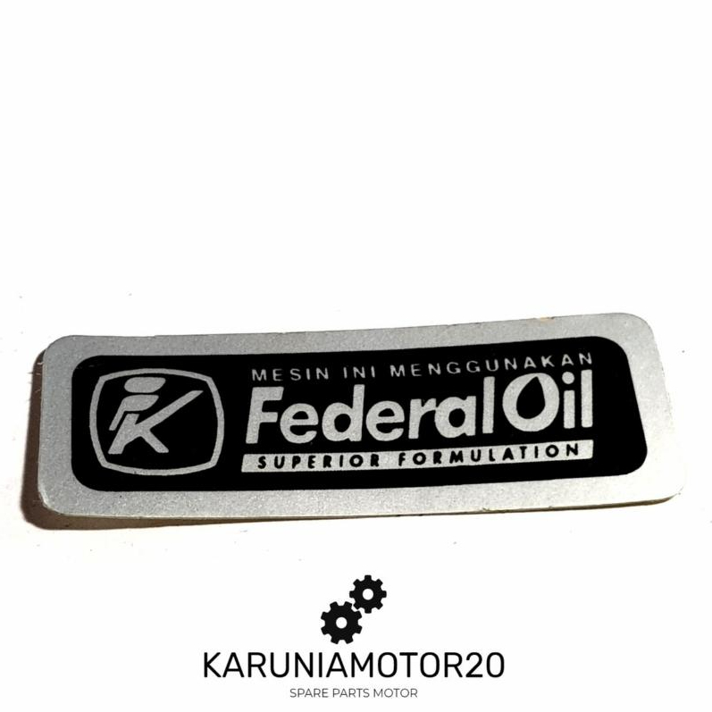Sticker Bak Oli Federal Oil Grand Legenda Supra Prima Star Astrea 800